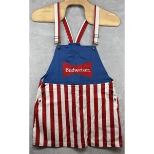 Shinesty Budweiser July 4th Americana Overall Apron USA Size XL NWT RARE